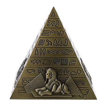 10 cm Metalna 3D Model Egipatskih Piramida Kip Suvenir Poklon Office Home Dekor