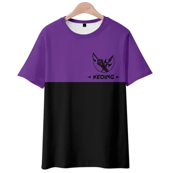 2021 Genshin Impact Anime majica s igra lik s po cijeloj površini t-Shirt kratki rukav Klee Keqing Lisa Barbara Amber Muška ženska odjeća 5