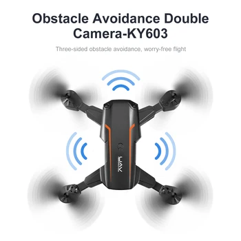 2021 KY603 Mini Bespilotnih 4K HD Kamera sa tri Infracrvena zaštitom od prepreka čekanje visine Sklopivi RC Квадрокоптер Poklon za dječaka 5