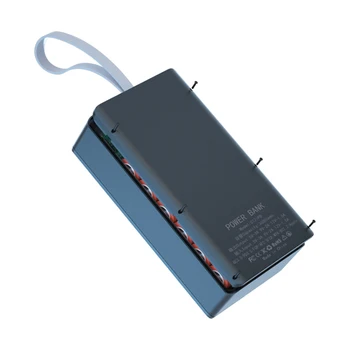 2021 Novi baterijski paket za Napajanje Torbica-Držač punjača Dual USB LCD zaslon Podrška Brz i bežični punjač 12*18650 Kućište baterije 3