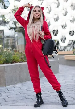 2021 Novi stil Ženski jesen kombinezon Sportski odijelo sa dugim rukavima Veste, Hlače Komplet odjeće za odmor Sladak kostim Mačke Plus Veličine S-XL