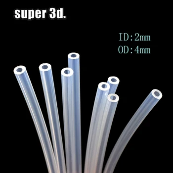 3D ispis Dijelova 1 M/2 m PTFE Cijev Prozirna cijev PFA 2x4 mm za V5/V6 1,75 mm Ekstruder Боудена s J glavom Hotend