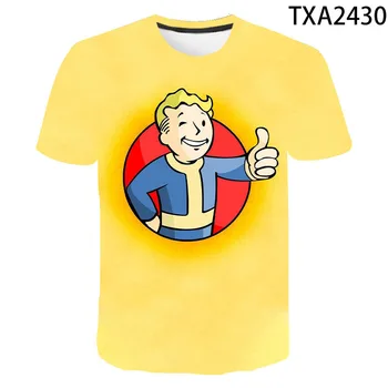 3D Tiskane Majice Igra Fallout Ljeto Kratkih Rukava Dječak Djevojčica Dječja Moda Strme Muškarci Žene Djeca Svakodnevne Pamuk Majice t-Shirt