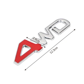 4WD Auto Oznaka Logo Naljepnica 3D Metalni Светоотражающая Stražnjeg Bočnog Vjetrobranskog Stakla Vozila Krilo Pogonom na Amblem Ikonu Univerzalni
