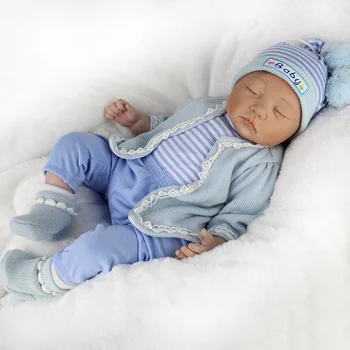 55 cm Mekana Pravi Dodir Boneca Bebes Reborn Silikon zimski san Pokupila Beba Baby Lutke Dječji Božićni poklon za Rođendan Popularne 1