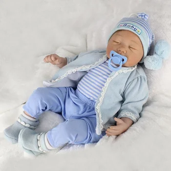 55 cm Mekana Pravi Dodir Boneca Bebes Reborn Silikon zimski san Pokupila Beba Baby Lutke Dječji Božićni poklon za Rođendan Popularne 3