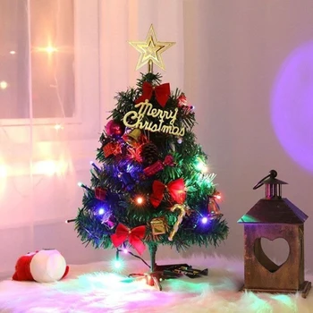 60 cm Mini Božićno Drvce sa svjetlima Male Dodaci Zvona iz šišarka Darove Božićne Društvene Božić 2