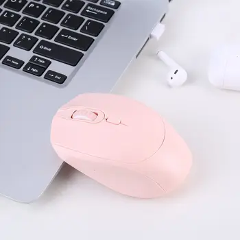 Bežični miš 2.4 G s USB-prijemnik Prijenosni Računalni Miš za PC, tablet, laptop (Pink) 2