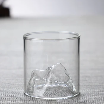 Bistra Planinska Šalica Sitnog Oblika Funky Staklena Čaša Čaša za Viski Kineski Fuji umjetničko djelo Poklon Čašu za Viski Ледниковая Šalica za votke 4