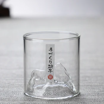 Bistra Planinska Šalica Sitnog Oblika Funky Staklena Čaša Čaša za Viski Kineski Fuji umjetničko djelo Poklon Čašu za Viski Ледниковая Šalica za votke 5