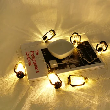 Boca Kerozin LED Lanac Lampica Gudački Lampa Ramazan Festival Retro Šminka i Light Žica za zabavu u spavaćoj sobi Kava Kućni Dekor 2