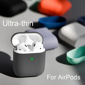 Candy Boje Mekana Silikonska Zaštitna Torbica Za Apple Airpods 1/2 Bežična Bluetooth Poklopac Za Slušalice Za Apple Air Pods Sjedalo Torbe