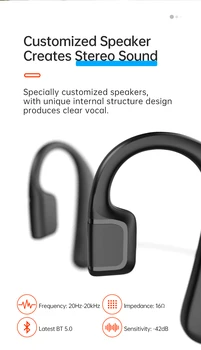 Citisky S24+ Bežična Bluetooth Slušalica s Koštane Vodljivosti Smart Bluetooth 5.0 Sportski Slušalice Na Otvorenom S Mikrofonom za telefoniranje bez korištenja ruku