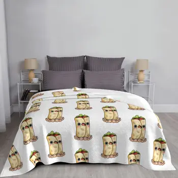 Fascinantno Burrito s pokrivačem Фланелевое Proljeće-осеннее Meksički Živo Mekani prekrivač za posteljinu Office posteljinu 0