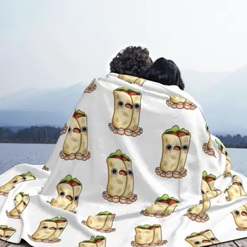 Fascinantno Burrito s pokrivačem Фланелевое Proljeće-осеннее Meksički Živo Mekani prekrivač za posteljinu Office posteljinu 2