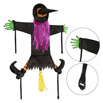 Halloween Vještica Drvo Ukrasne Stupove Reže Na Stablo Visi Ukras zastrašujući Duh DIY Rekvizite Scene Za Stranke
