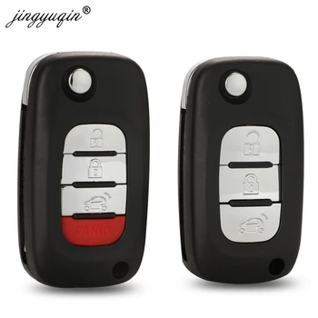 Jingyuqin 25 kom. 3 tipke 4 Tipke Flip Torbica za daljinski ključ za Benz, Smart Fortwo 453 Forfour-2017 Zamjena pokrova za ključeve vozila 2