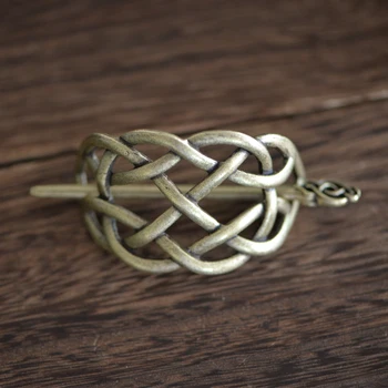 Langhong 10 kom. Klasicni Keltski čvor bobby pin za kosu za djevojčice Skandinavski Viking bobby pin za kosu Cosplay Večernje uređenje 4