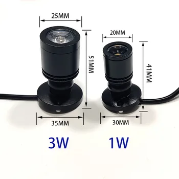 Led USB 5 U Spot Lampa 1 W, 3 W Površinski Ormar Izlog Brojač Nakit Lampa Okretni Kut Stropni Mini Reflektor