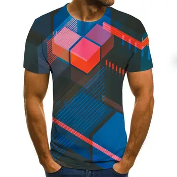Ljetna trodimenzionalni 3D Vrtloženje majica Muška Ženska moda 3D t-shirt kratki rukav Harajuku Hip-hop Slatka majica