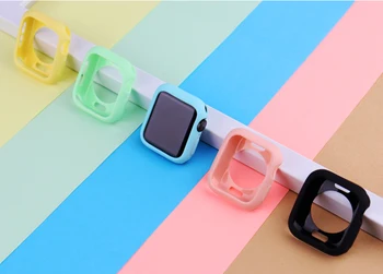 Mekana silikonska torbica za Apple Watch, Zaštitna navlaka za iWatch 3, 2, 1, 42 mm i 38 mm, 4, 5, 6, SE, 40 mm i 44 mm
