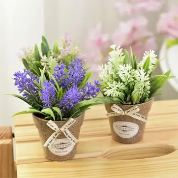 Mini-Hibridni Lažni Cvijeće je Biljka s plastičnim beznačajan Bonsai Umjetno Cvijeće u loncima za Seoskog Vjenčanja Dvorište Doma Dekor 5