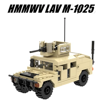 MOC WW2 Vojna Vozila Auto Gradivni Blokovi, SAD-Njemačka Figurice Pribor za oružje Model Hummer Kompatibilne Dogovor Dječje igračke