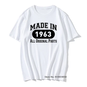Muška majica s po cijeloj površini 1963. godine 58-og Poklon tati Za Rođendan 63 Klasicni Muška Majica kratkih rukava i okruglog izreza Jubilarni ljetne majice 1