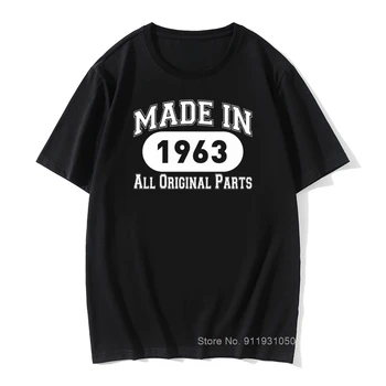 Muška majica s po cijeloj površini 1963. godine 58-og Poklon tati Za Rođendan 63 Klasicni Muška Majica kratkih rukava i okruglog izreza Jubilarni ljetne majice 5