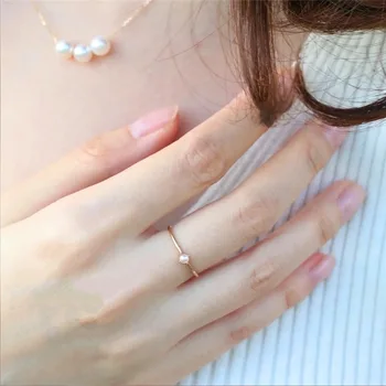 Nacreous pozlaćeni Prsten za žene Vjenčano Prstenje Nježna Jednostavan, Simpatičan Poklon Za Rođendan Elegantne Svakodnevno Nosive Modni nakit luksuz
