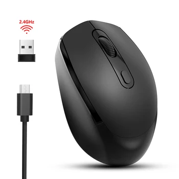 Najnovija računalna Bežični miš M107 2.4 G s USB kabelom za prijemnik Punjiva Miš za laptop Uredski Tihi Klik 1600 dpi Laptop 3