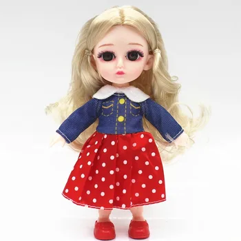 Nova lutkarska odjeća 16 cm za 1/12 BJD Lutka Haljina Odijelo Casual Odjeća DIY Haljina Pribor za igračke Poklon 2