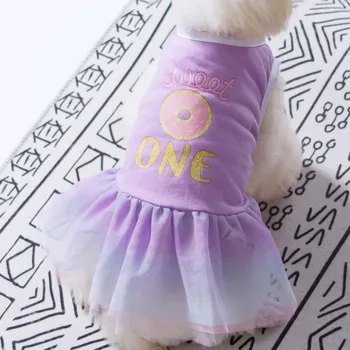 Odjeća za kućne ljubimce pse Haljina Princeze s lukom-snop Haljine za mačke Suknja za štence Proljeće-ljetna odjeća 3