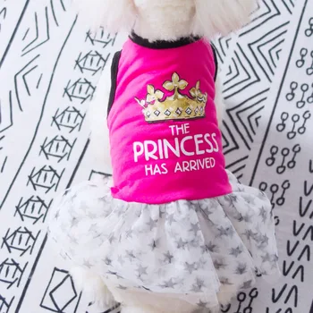 Odjeća za kućne ljubimce pse Haljina Princeze s lukom-snop Haljine za mačke Suknja za štence Proljeće-ljetna odjeća 4