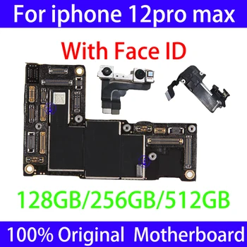 Originalna Puzzle Naknada Za iPhone 12 PRO MAX Matična ploča je Otključana 128 G iphone12 Pro Max Podrška matična ploča Sa čipovima Face ID