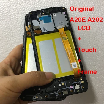Originalni LCD za Samsung Galaxy A20e A202 A202F A202DSLCD Zaslon osjetljiv na dodir Zamjena Digitizer Sklop Testiran