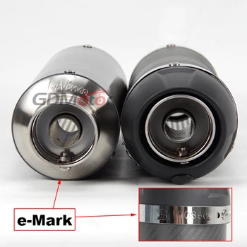 Postavite za Nmax PCX Univerzalni ispušni lonac Ispušni Moto za Lijevog i Desnog Bočnog Šal Pravi Cijev od karbonskih Vlakana 38 mm 51 mm 2