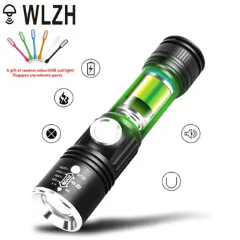 Prijenosni Moćna LED Svjetiljka Teleskopski Zoom USB Punjenje Vodootporan Svjetiljku Ugrađena Baterija 18650 Za Lov, Kampiranje, Bicikla 2
