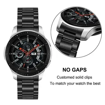 Remen za sat od nehrđajućeg Čelika s nula rasporom za Samsung Galaxy Watch 46 mm SM-R800 Gear S3 Zamijeniti Remen Narukvica na zglob