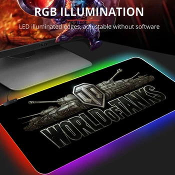 RGB Svjetlosni Gaming podloga za miša pribor world of spremnika Gumena podloga za miša za računalo PC Šareni tepih led podloga za miša s pozadinskim osvjetljenjem 2