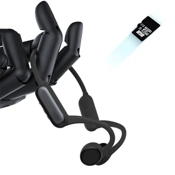 Slušalice s pravom koštane vodljivosti IPX8 Vodootporne Slušalice Za trčanje Bežični Sportski Bluetooth Slušalice TWS s mikrofonom SD kartica