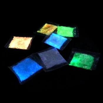 Super sjaj 10 g/paket Šarene stranka DIY Fluorescentna Čestice Fluorescentni Pigment u Svijetli Sjaj Pijesak, Sjajni u Tamnom Pijesku