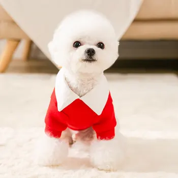 Torba Majica sa kapuljačom Odjeća za kućne ljubimce pse Medvjed Pamučna odjeća za pse Mali odijelo Pamuk Chihuahua Print Jesen Zima Crvena Dječak Maskote 4