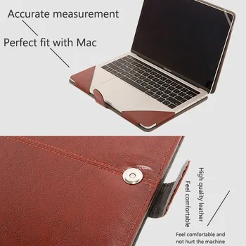 Torbica od umjetne kože za Apple MacBook Air Pro Retina Air Pro 16 2020 15 13 12 11 Zaštitna Torbica za laptop Torbu za Mac Book 13,3 15 4
