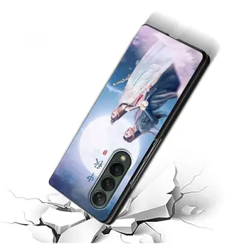 Torbica za Samsung Galaxy Z Fold 3 Obojena ljuska crne boje, облегающий tvrda torbica za Cubre Z Fold3, Torbica za telefon, Xiao Uzimam, Nesalomljiv 1
