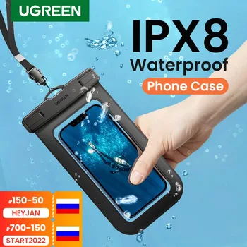 UGREEN IPX8 Vodootporna Torbica za telefon Torba za iPhone 13 12 Pro Max Torbica za kupanje za Samsung Xiaomi Univerzalna Zaštitna Torbica za telefon 3