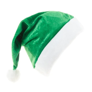 Unisex za odrasle djecu Djed Mraz Božićno šešir za Muškarce Božićni Zeleni Šešir Baršun Cosplay Rekvizite