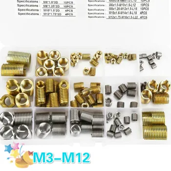 Vijčani umetanje M3-M12, skup alata za sortiranje drvene pločice, namještaj vijak umetanje M4/M5/M6/M8, болтовые za pričvršćivanje (116 kom.)