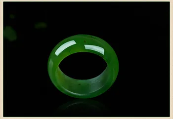 Špinat je prirodni Zeleni Jaspis Prsten Kineski Jadeit Prsten Šarm unikatni Nakit, Modne dodatke za Žene i Muškarce 18 mm